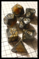 Dice : Dice - Dice Sets - Crysal Caste Dragon Bones Gold Yellow - Ebay May 2012